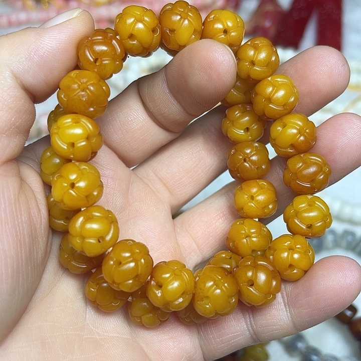 用***7驼骨手串/手链卡13尺寸28颗珠子