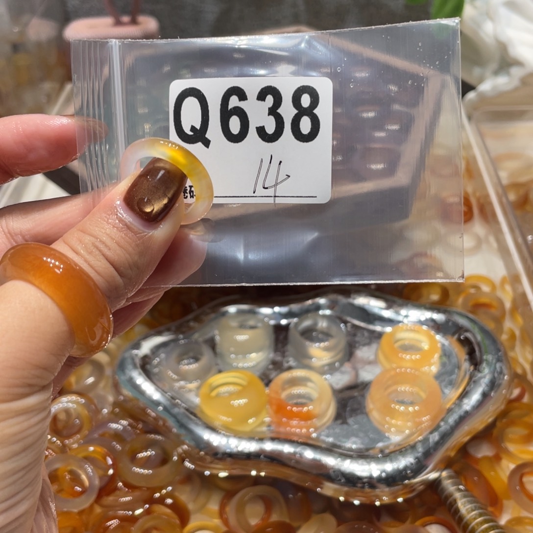 玛瑙/玉髓未镶嵌戒指638