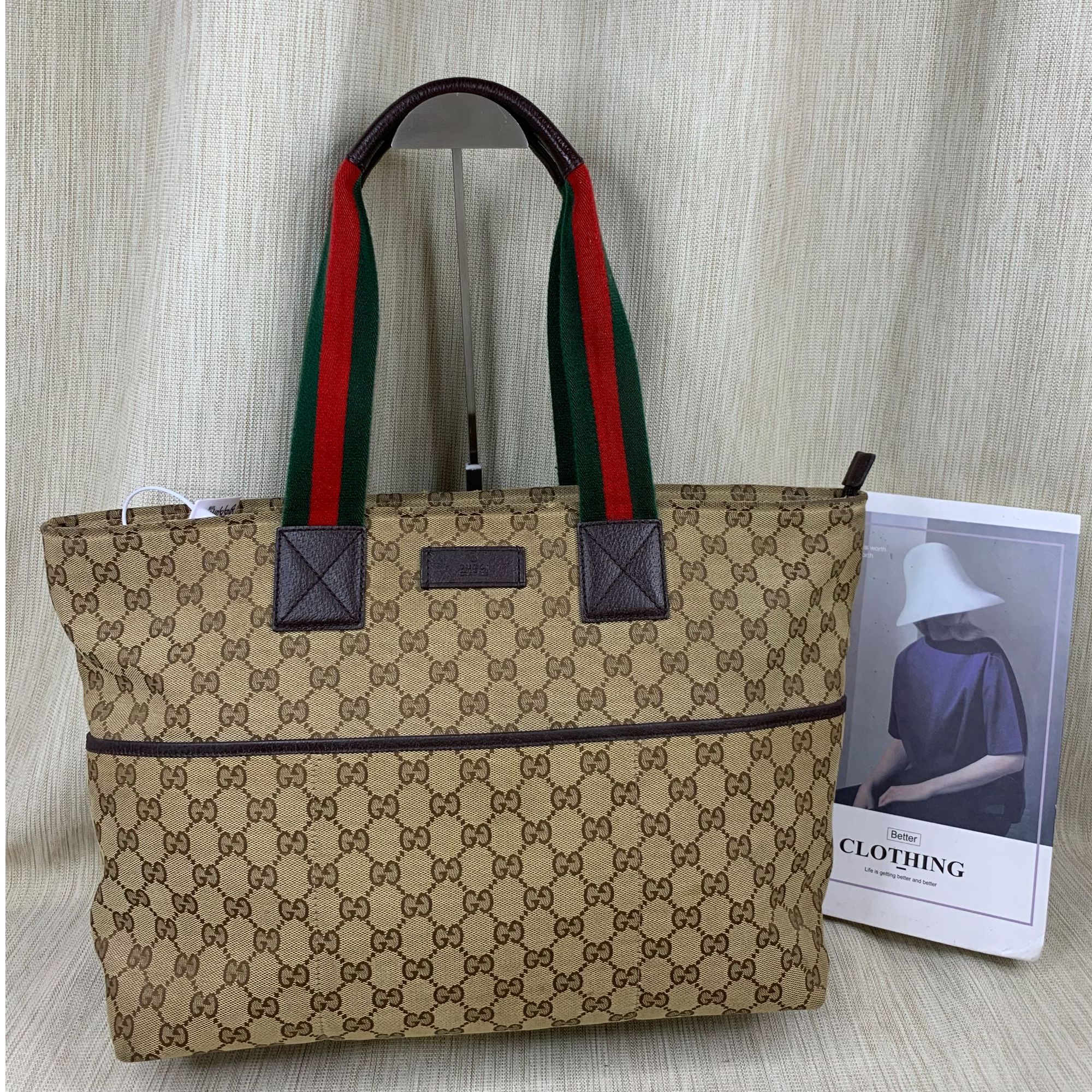 95新 GUCCI/古驰 古驰 老花手提托特/ZH10515018/5018