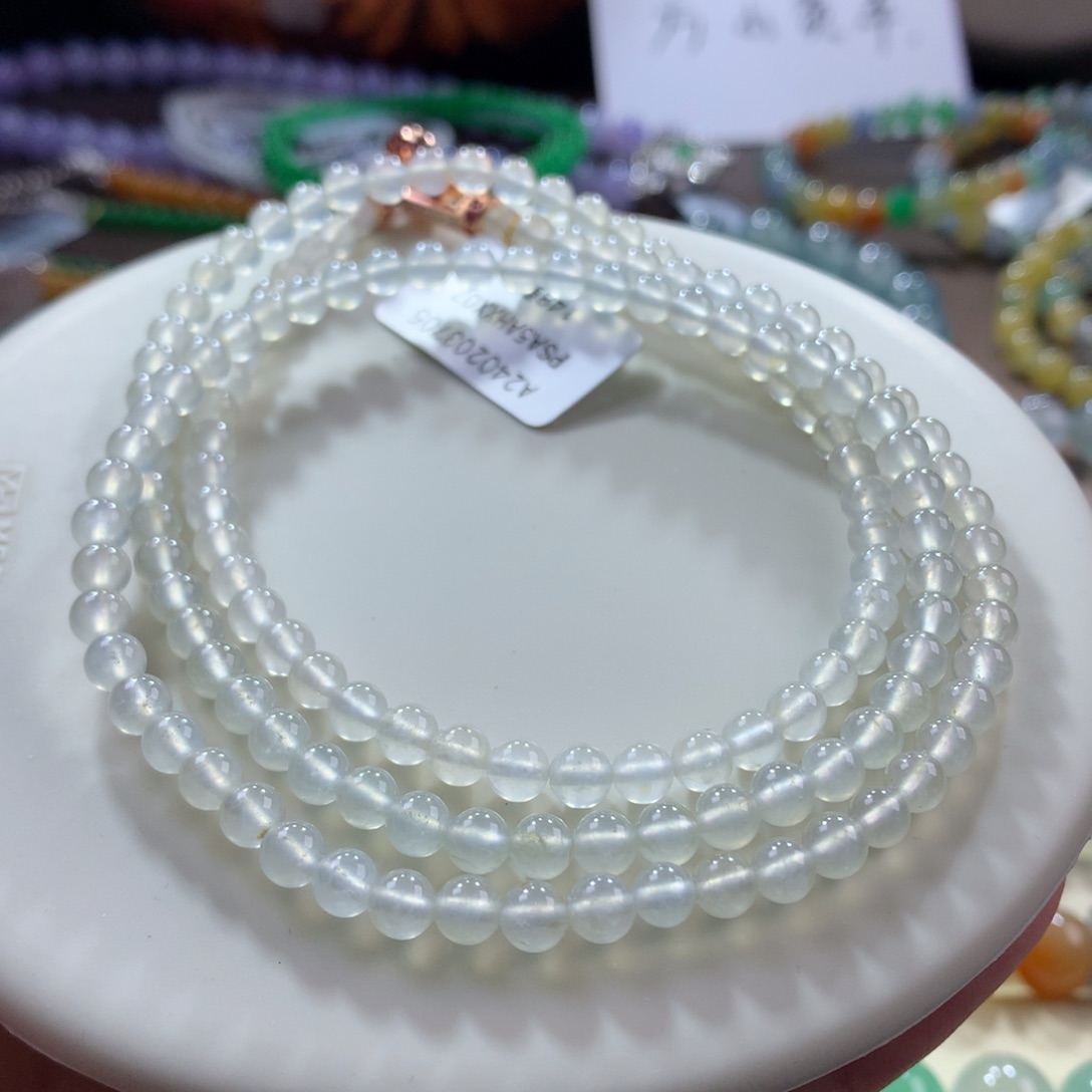 翡翠颈饰未镶嵌翡翠高冰咖色卡4.5+