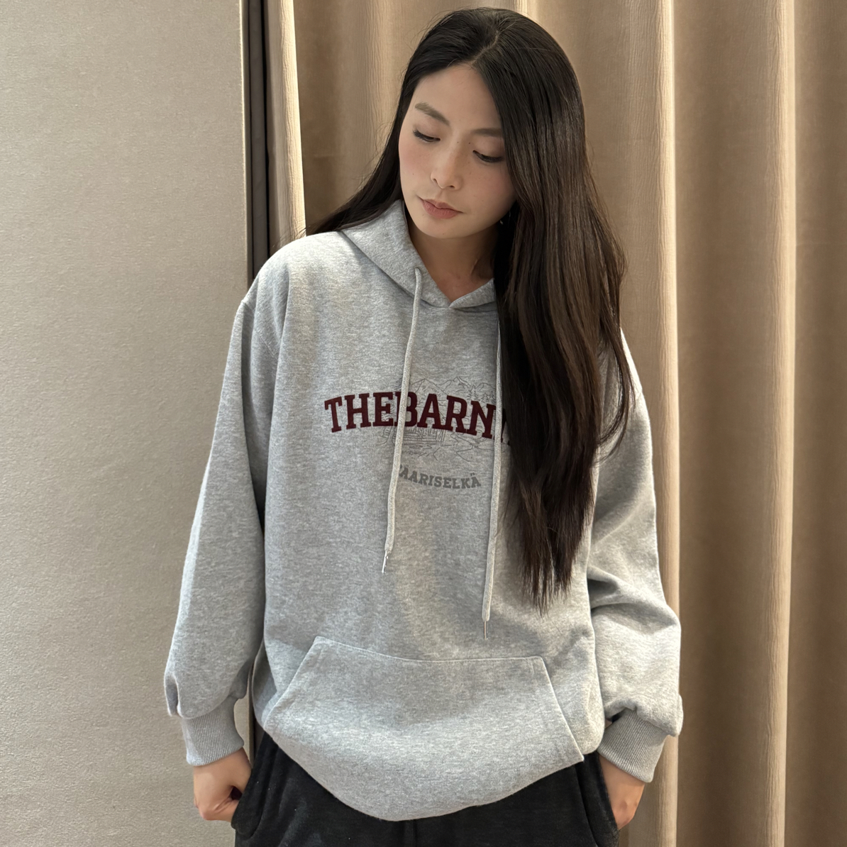 连帽卫衣 灰色 字母高级 面料舒服！