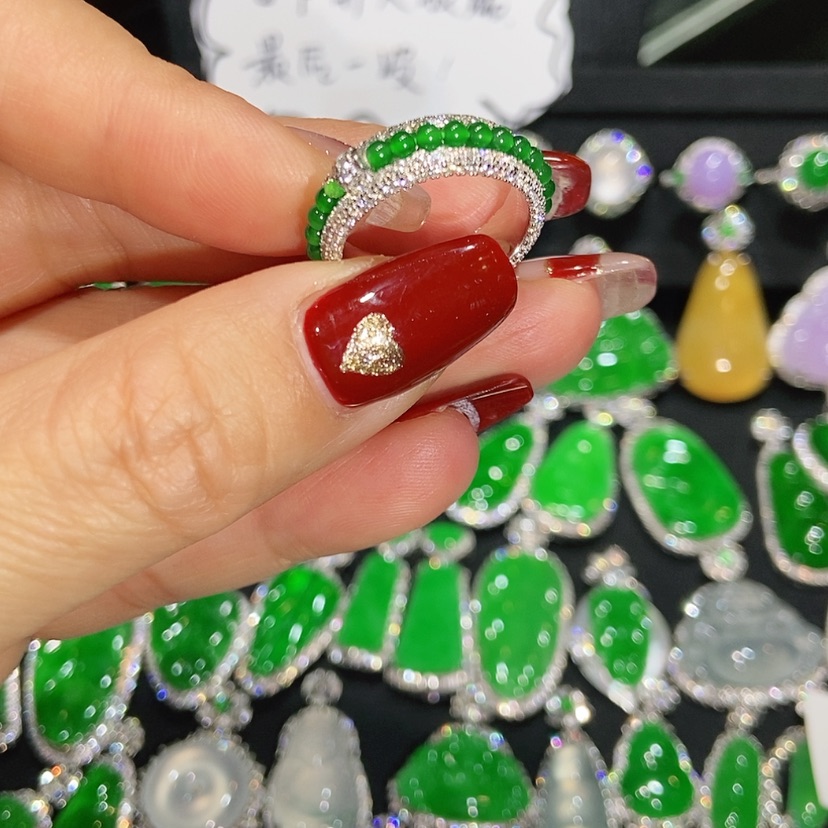 【闪购商品】翡翠戒指未镶嵌天然翡翠