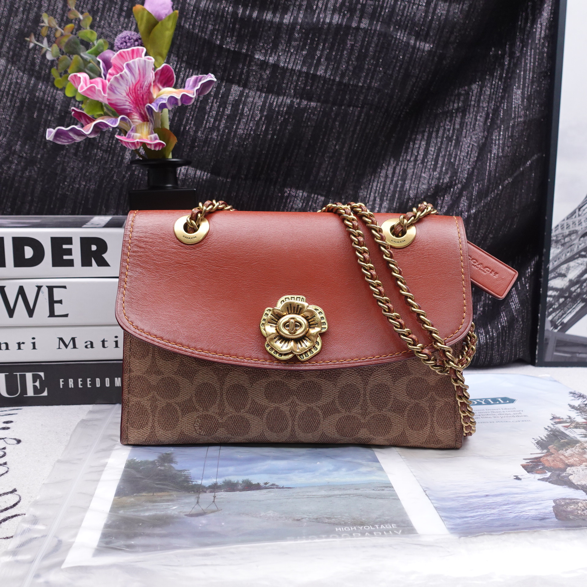 95新 COACH/蔻驰 单肩包/T10327219