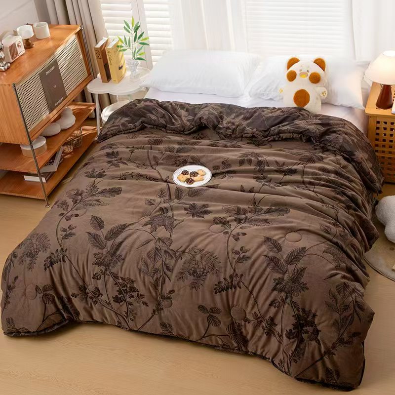 【乌木卡被子】2.0*2.3M高端纯棉双层纱舒适柔软亲肤机洗四季盖被