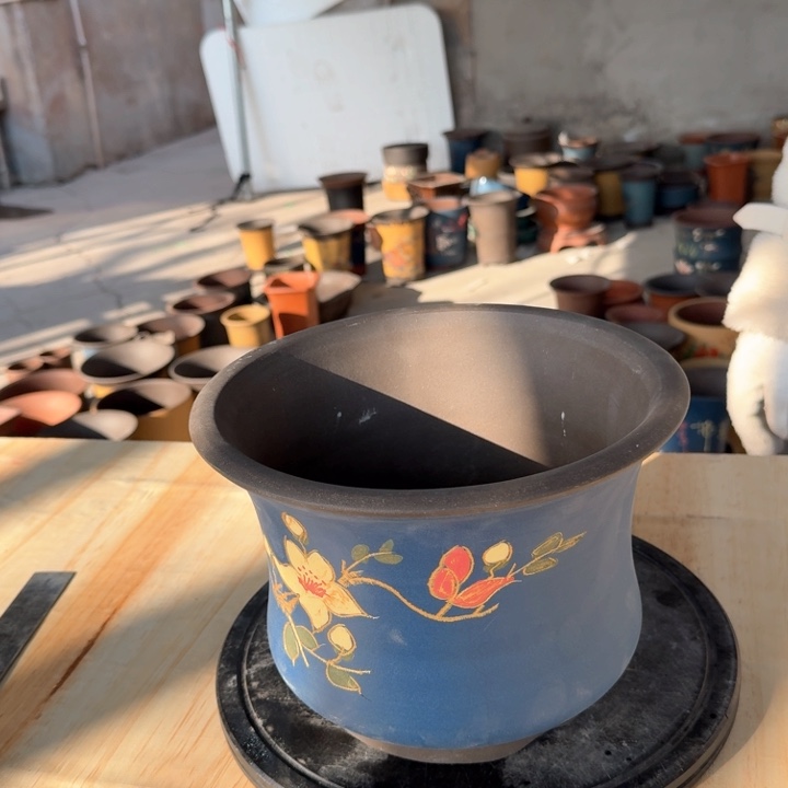 紫砂紫砂花盆s d d f c