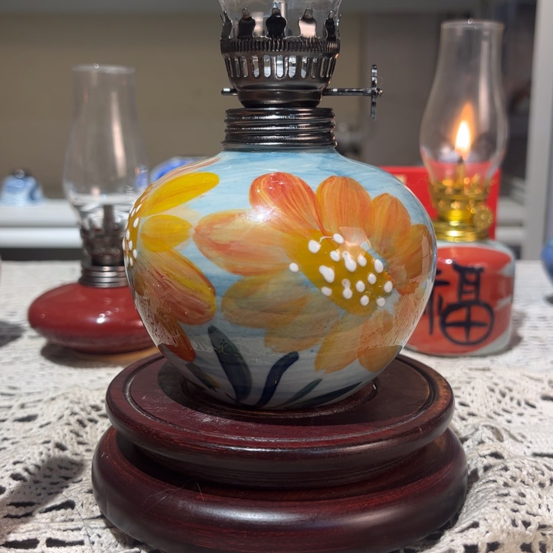 摆件景德镇陶瓷香薰灯