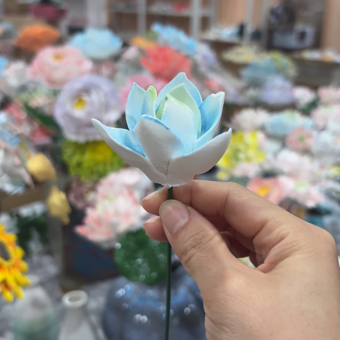 陶瓷花，20元发货，退款拉黑