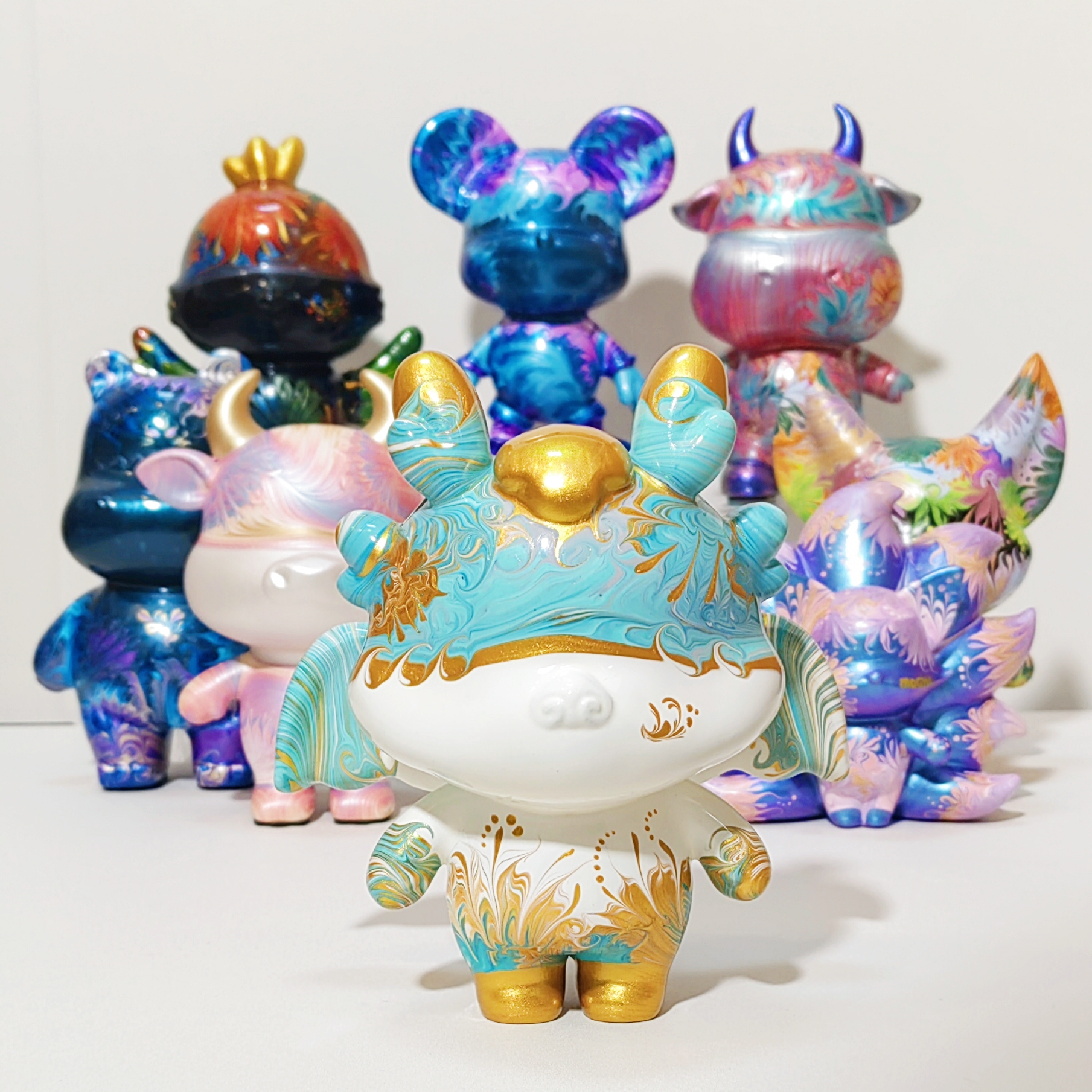 【流体A款】规格：15cm 手工制作流体熊创意DIY玩具