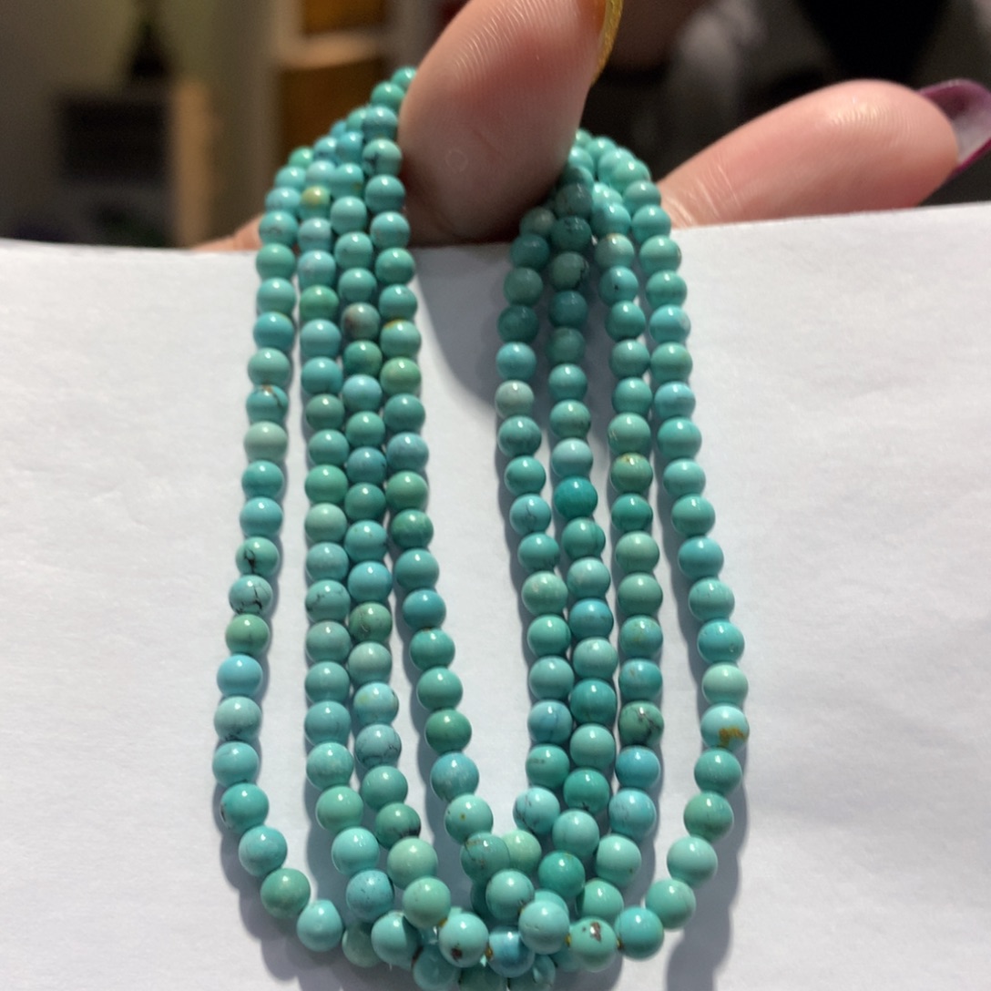 未镶嵌绿松石长链