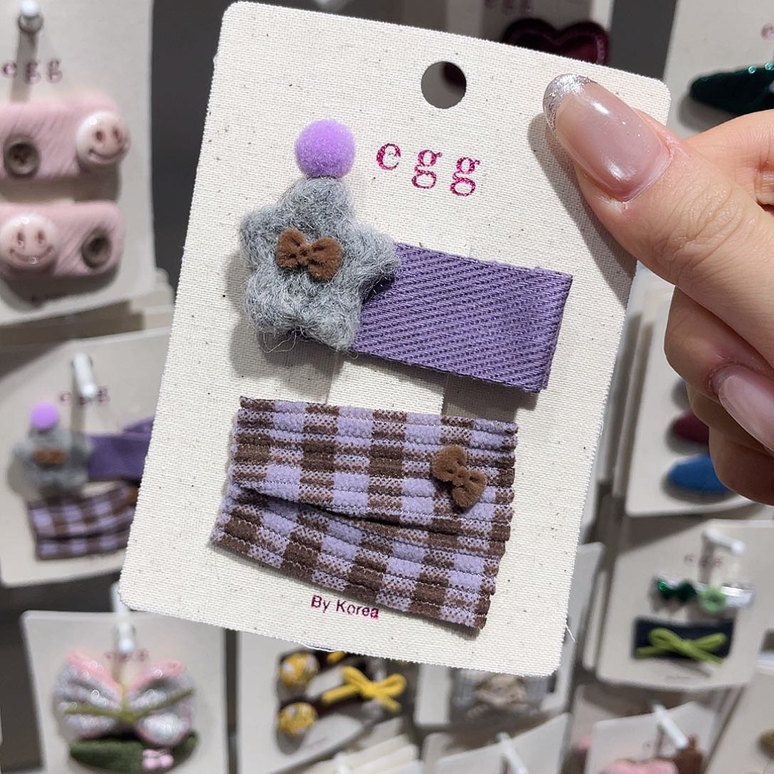 布艺非金属紫色星星