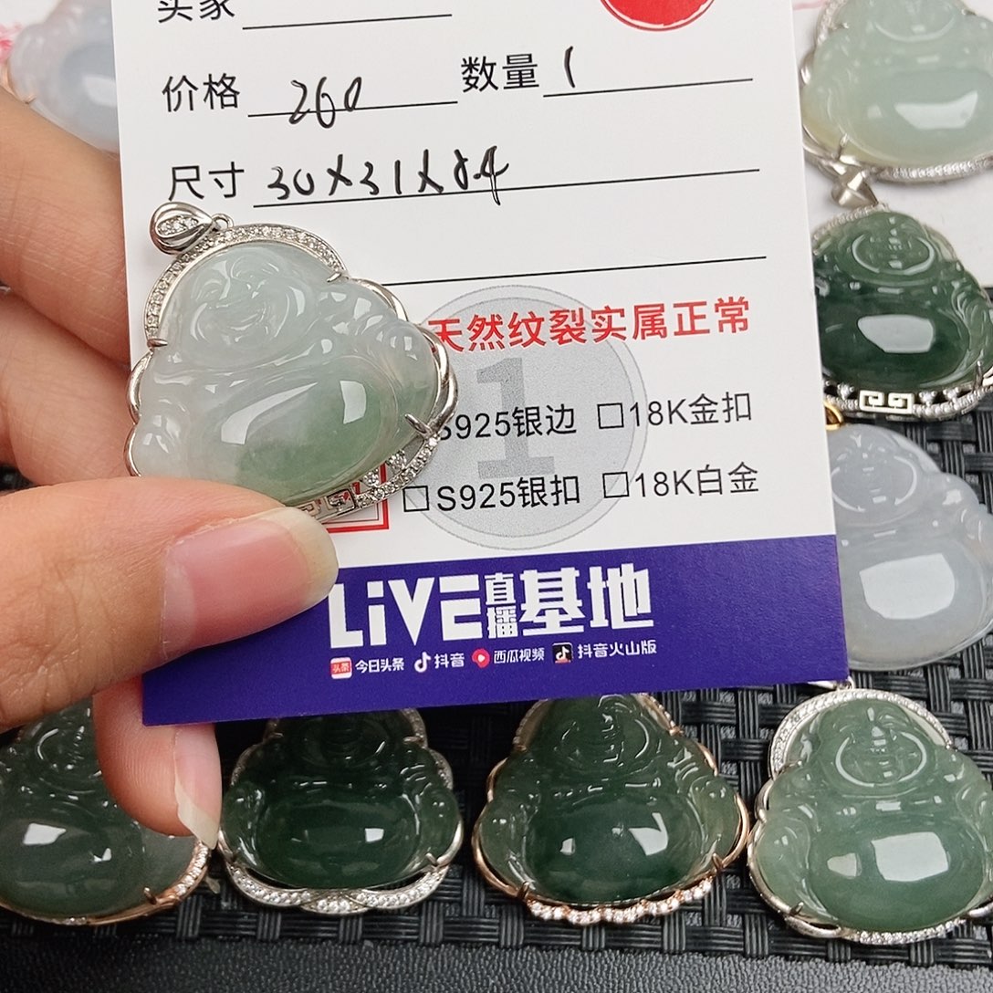 翡翠银S925镶嵌颈饰