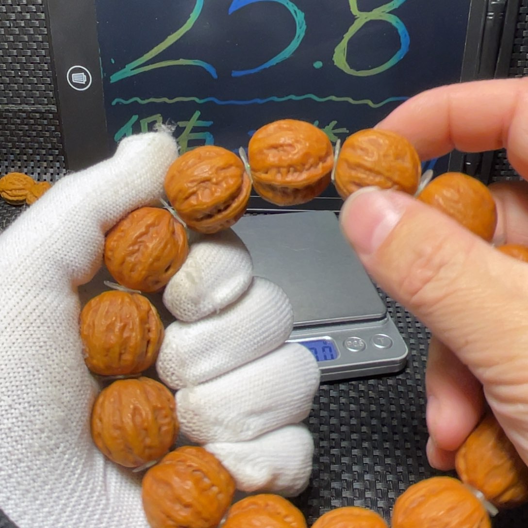 文玩核桃手串磨盘23