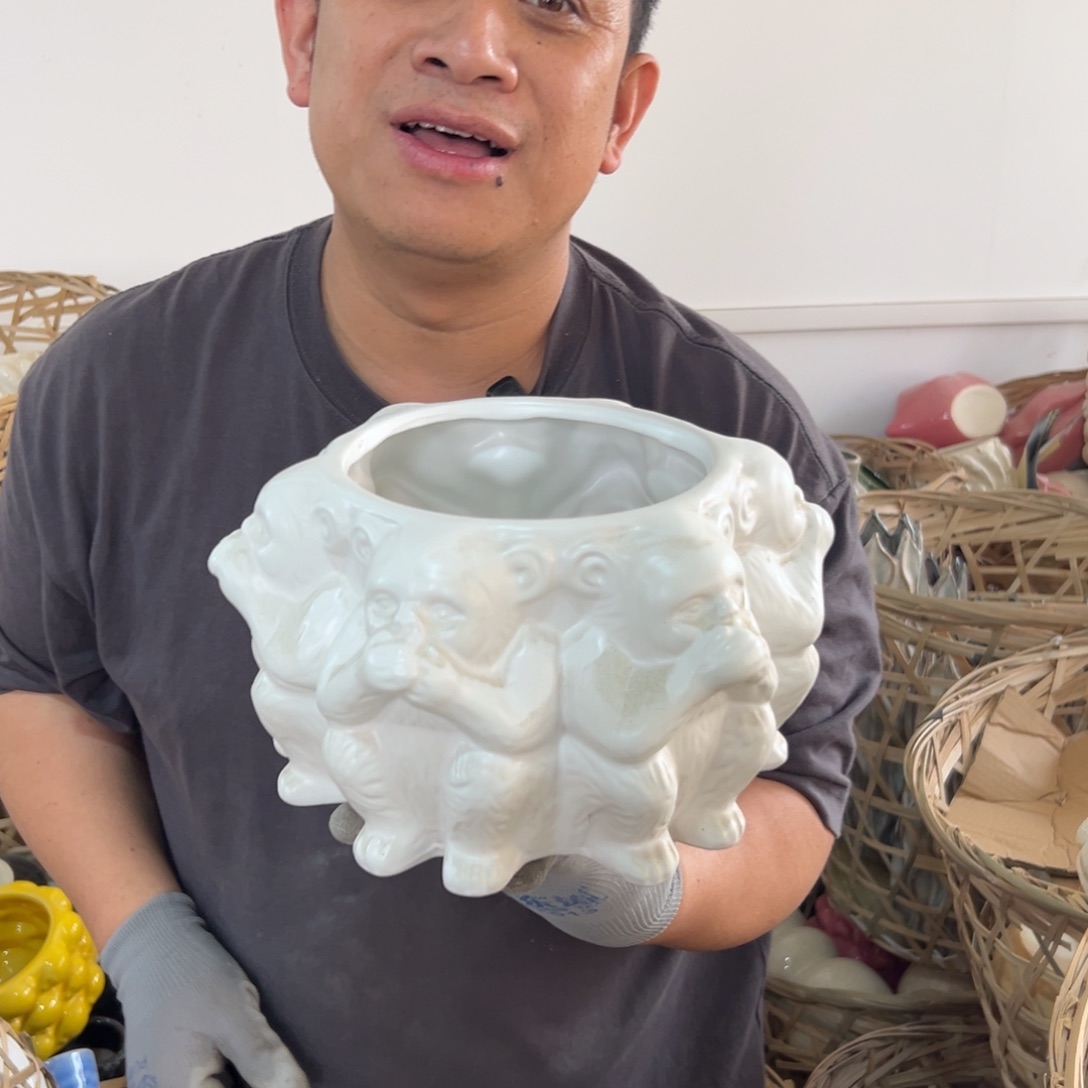 摆件72 号高中低温工艺瓶（部分微瑕）