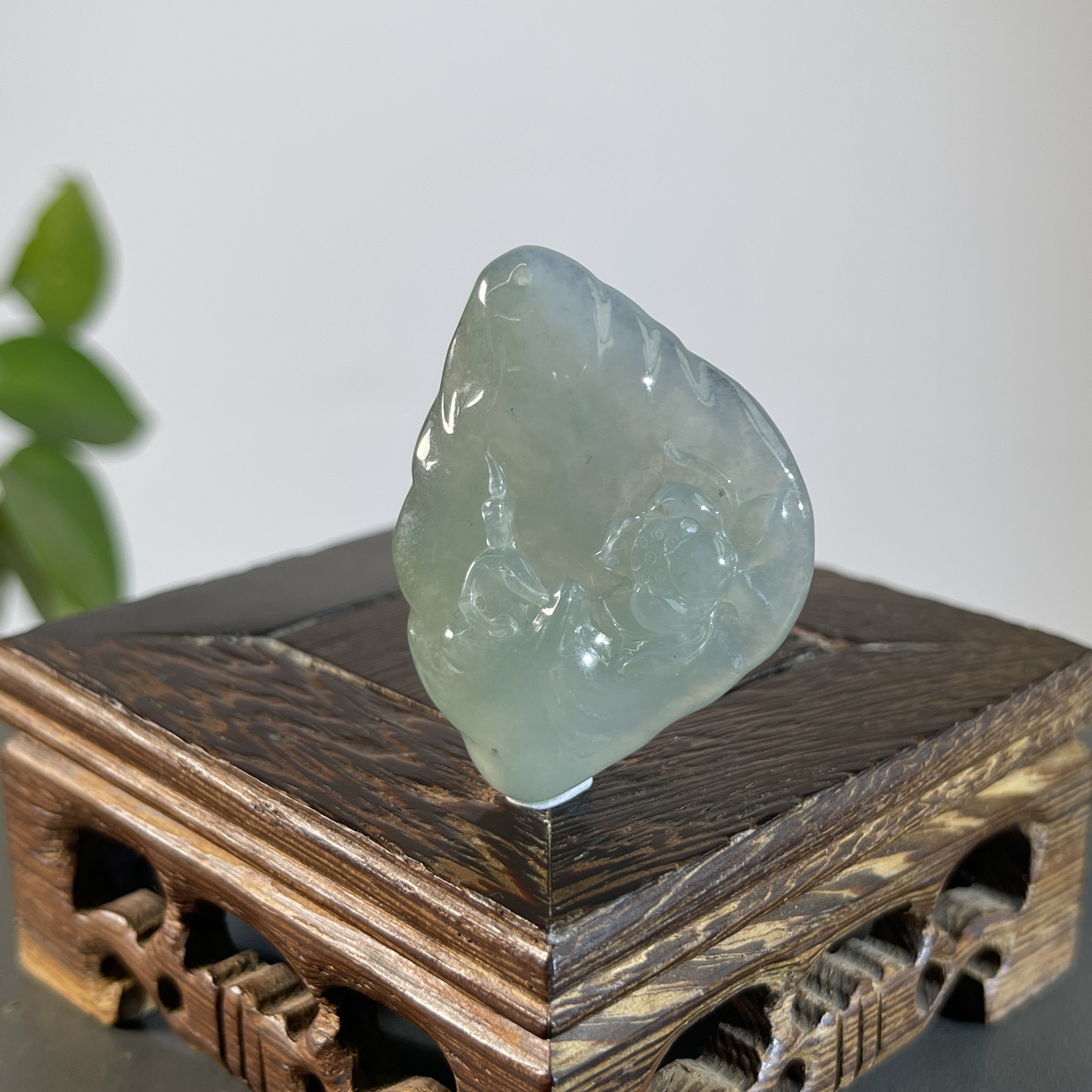 JXB12-56 天然翡翠缅甸A货 无相观音