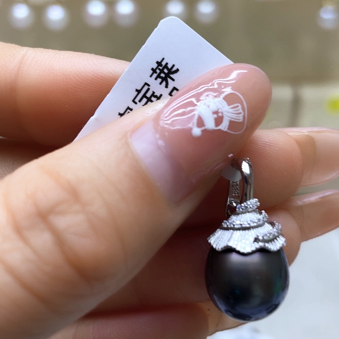海水珍珠颈饰银S925镶嵌
