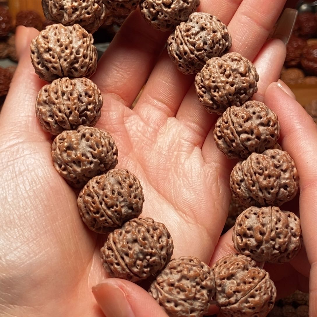 金刚菩提手串五瓣22梅花双龙043
