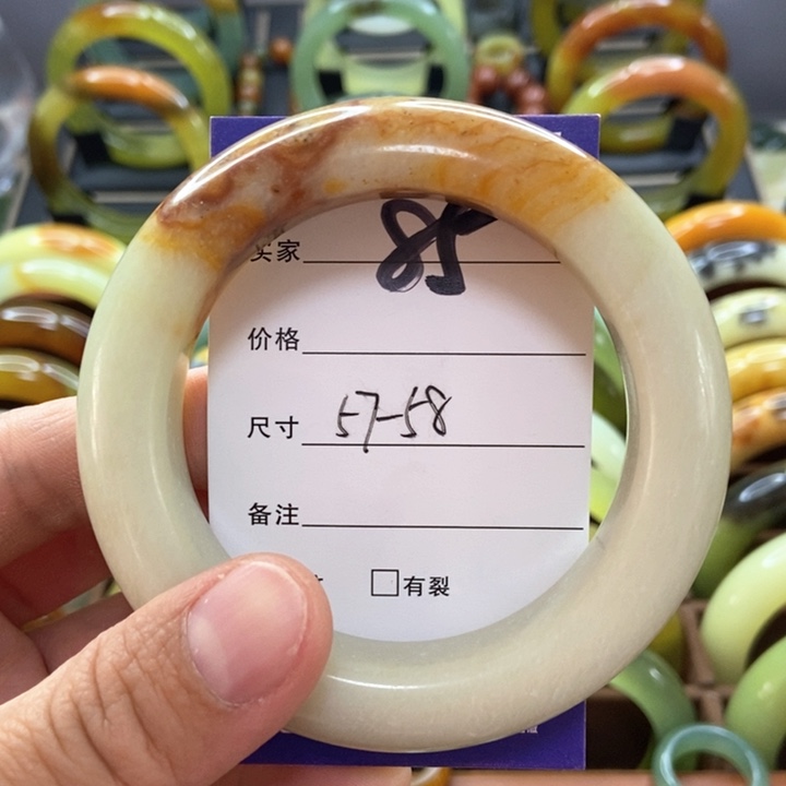 蛇纹石玉手镯未镶嵌暖