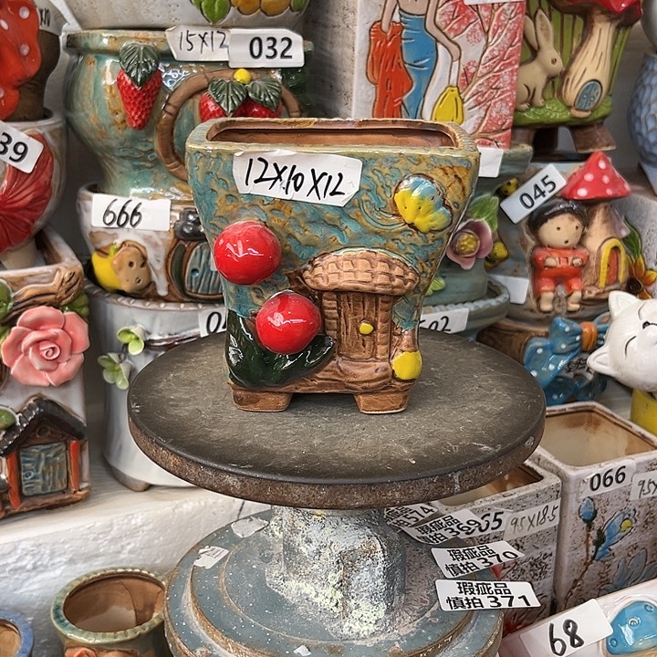 粗陶材质多肉花盆