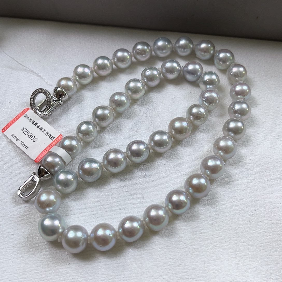海水珍珠颈饰未镶嵌真多麻9-10