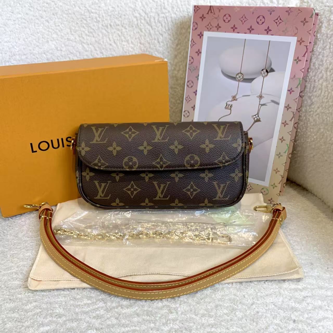 99新 LouisVuitton/路易威登 壹臻/老花ivy单肩包 11045317
