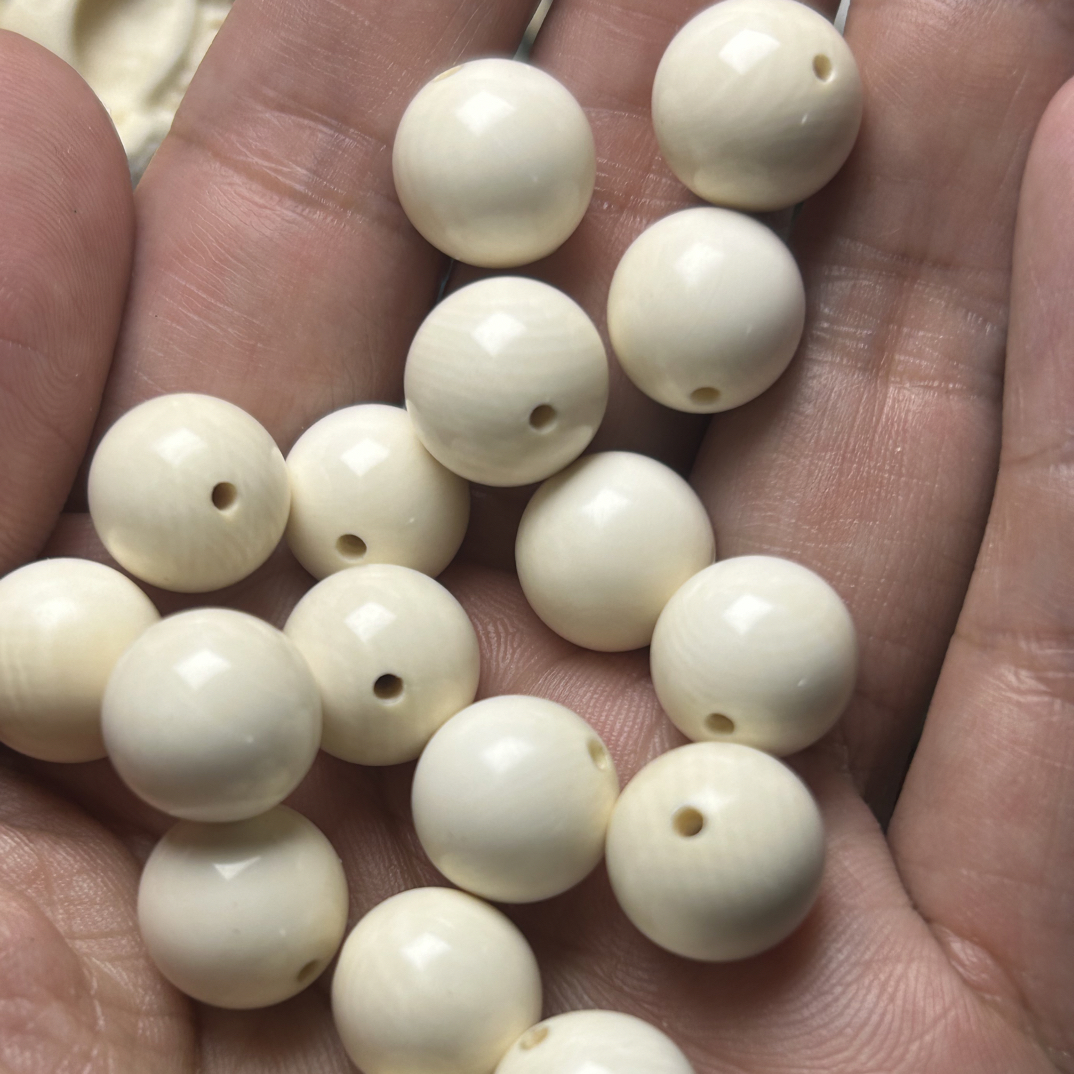 猛犸牙12左右圆珠17粒 