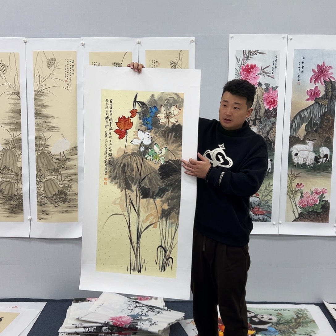 国画国画作品宣纸纯手绘