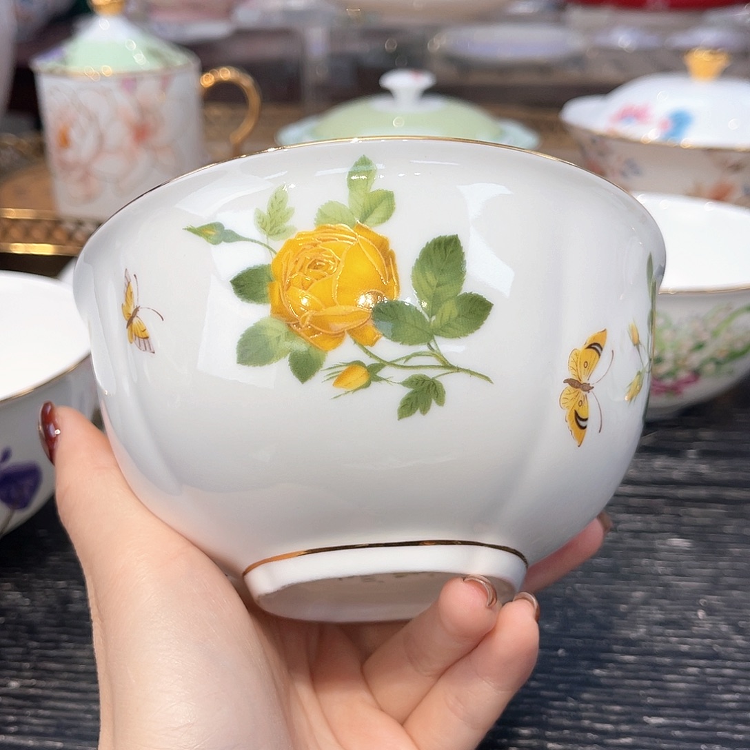 骨瓷饭碗13厘米////：