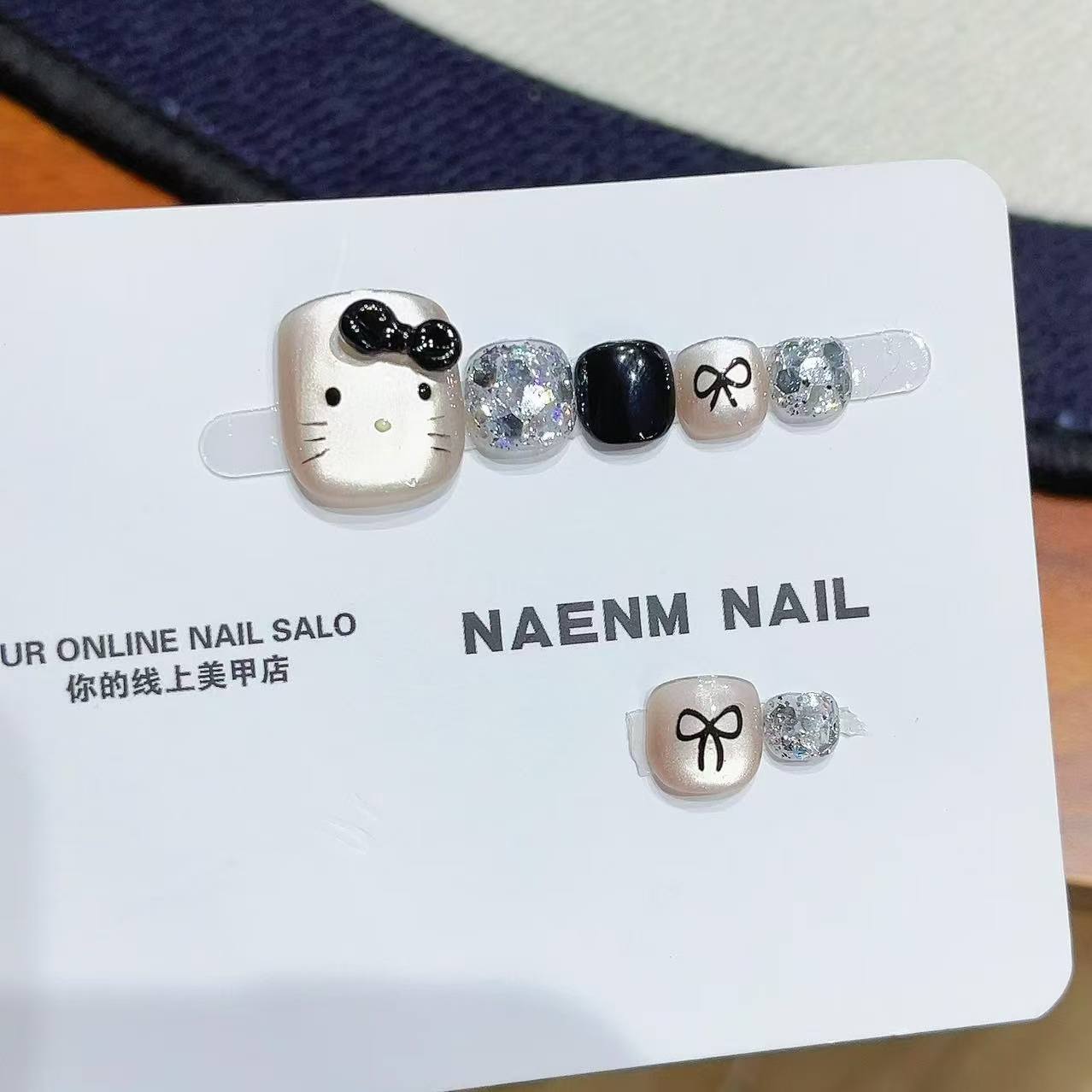 Kitty猫合集纯手工脚趾甲-14片装