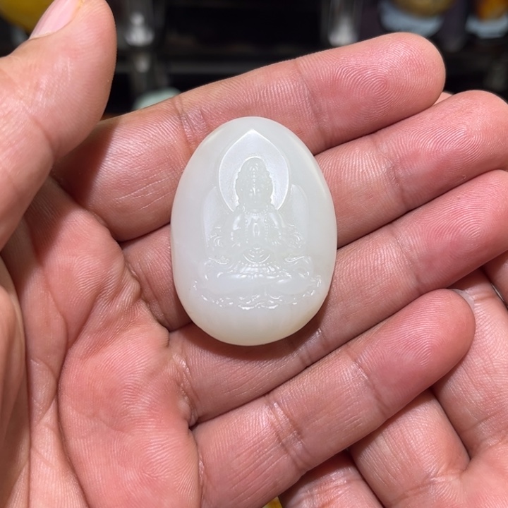 和田玉颈饰未镶嵌高***默