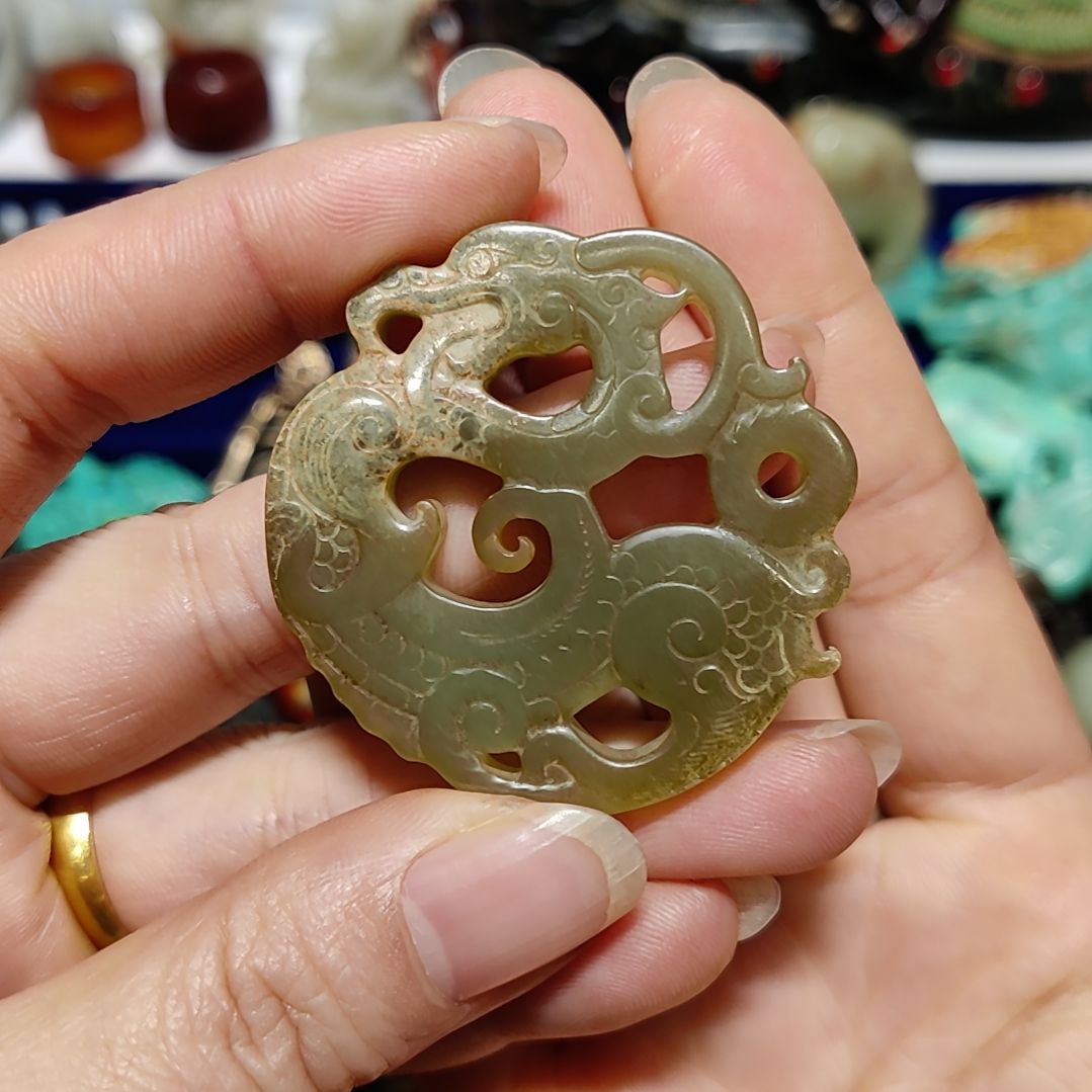 和田玉（糖玉）未镶嵌车挂