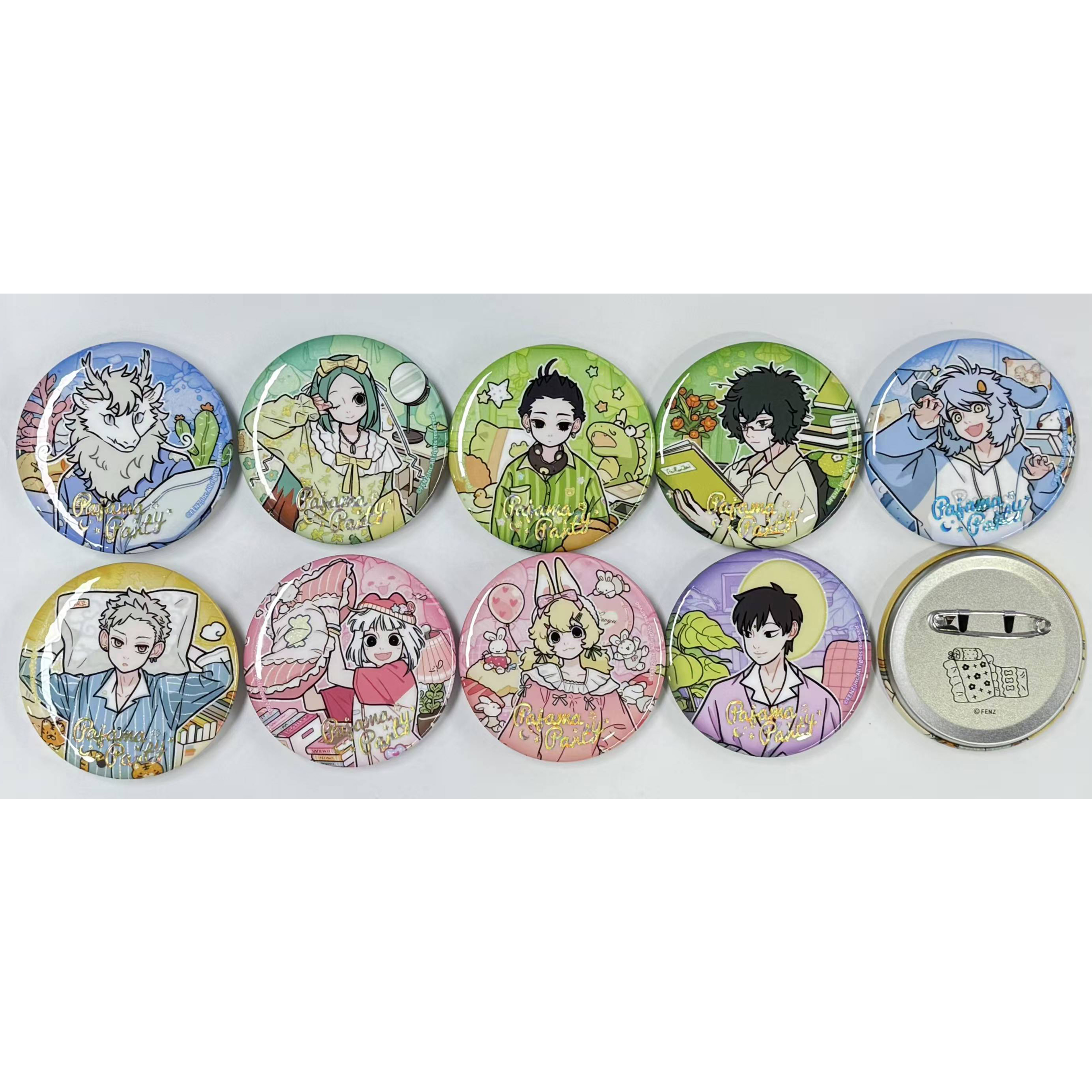 【拆袋】《非人哉》睡衣派对吧唧/透卡/伪拍立得/冰箱贴盲盒