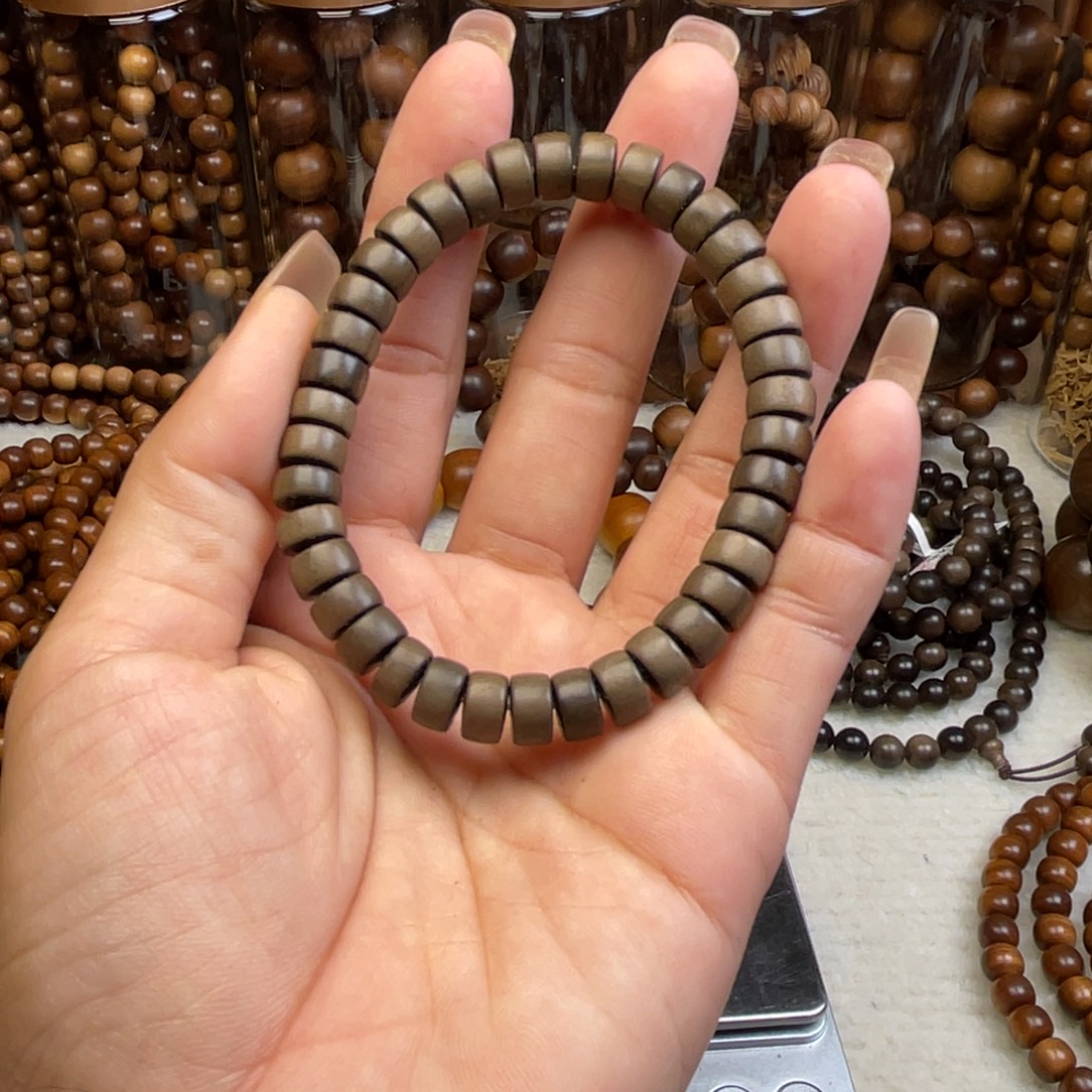 檀香木手串/手链印度老山檀香58阴沉