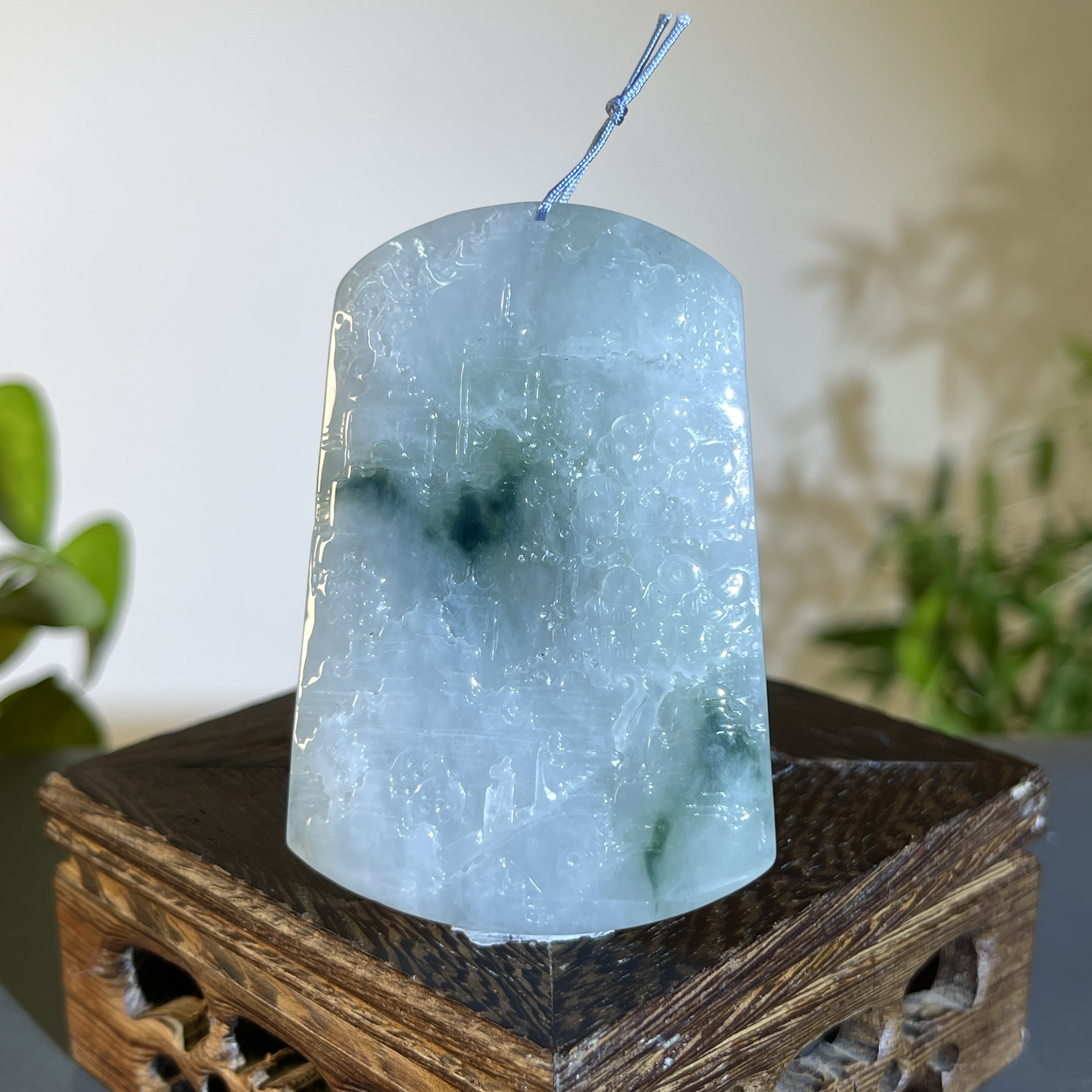 JXW14-68 天然缅甸A货翡翠 山水牌