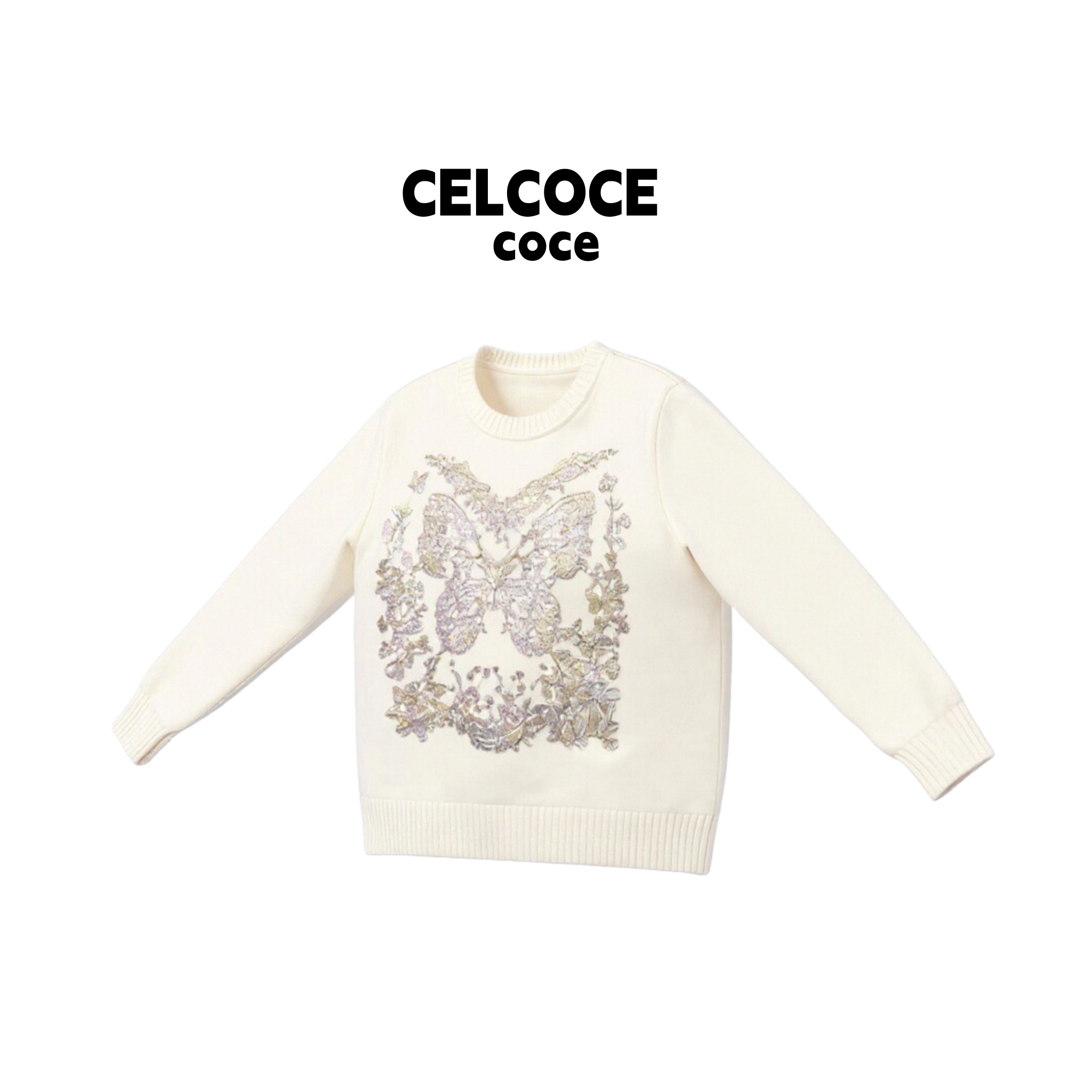 CELCOCE-A30-毛衣针织女小香风减龄圆领外套南油高端女