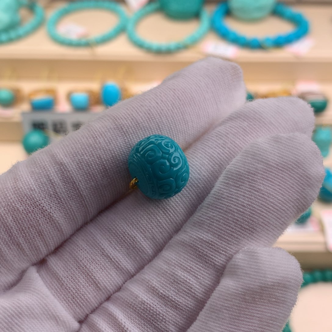 绿松石珠宝奇石未镶嵌13.6-11