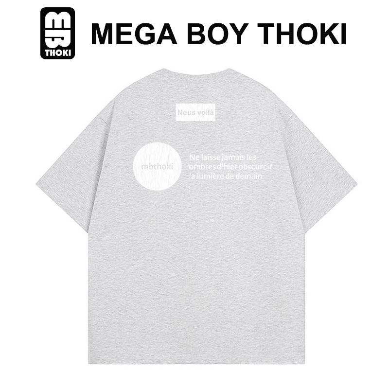 MBTHOKI【美拉德新钢印男女同款】t恤纯棉重磅宽松夏季新款百搭短袖