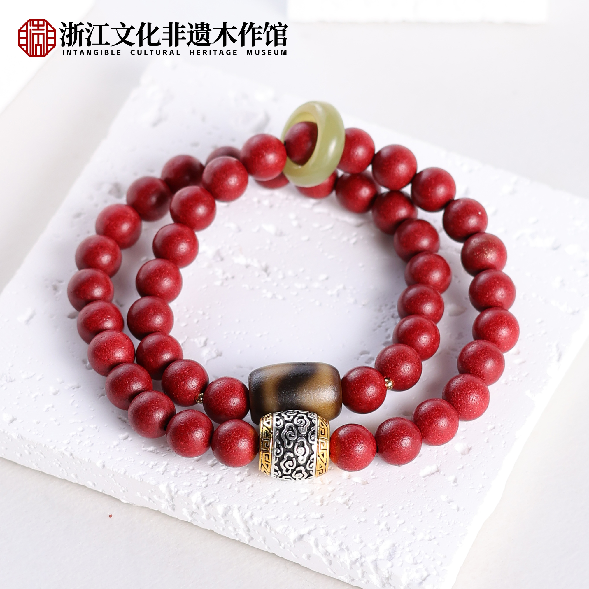 M【上新了非遗】合香珠花蕊夫人 8mm 双圈 ZJ0323