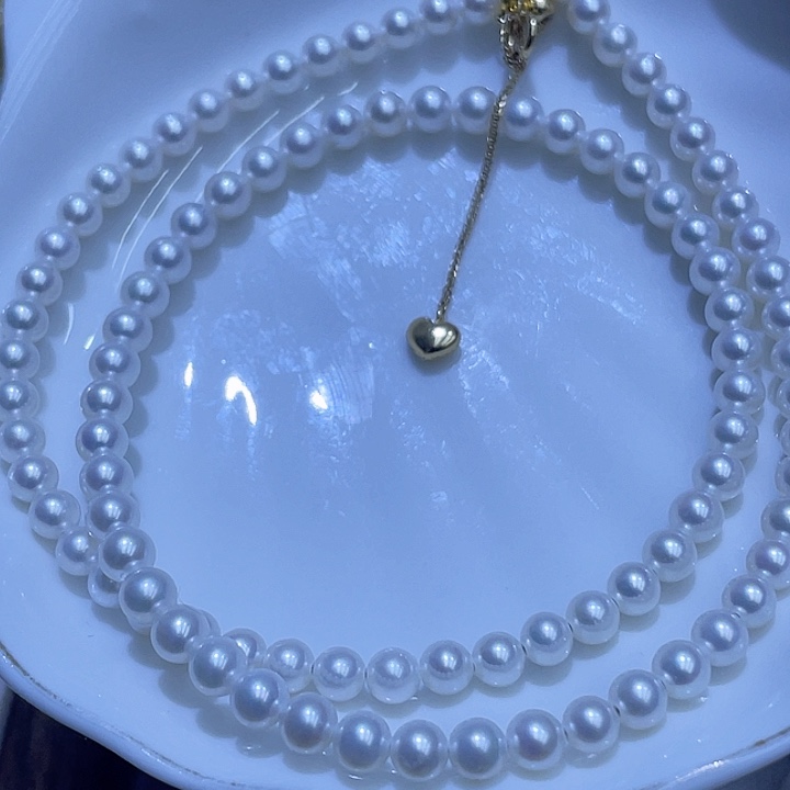 淡水珍珠颈饰银S925镶嵌.****.