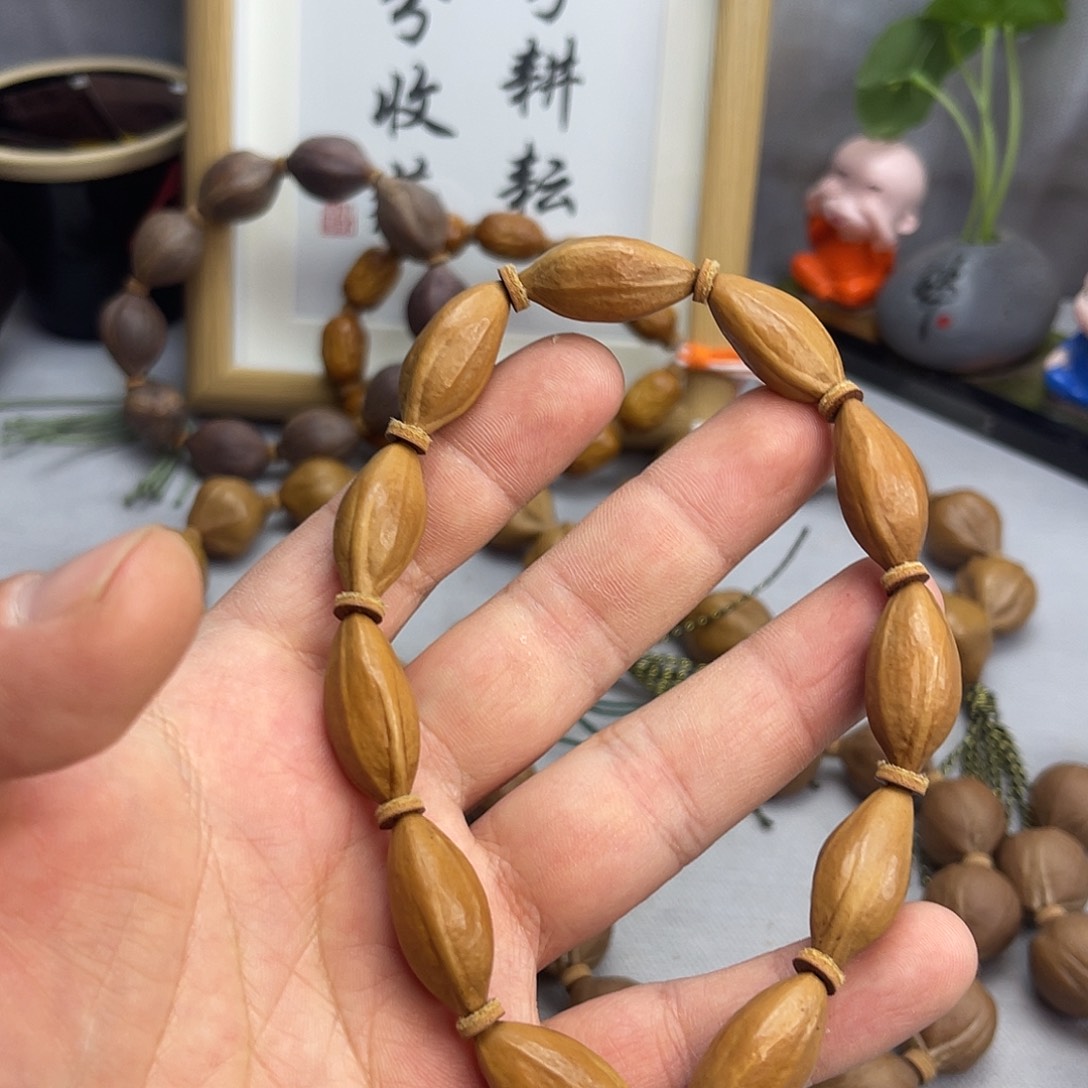 手串橄榄核11柳叶核手持