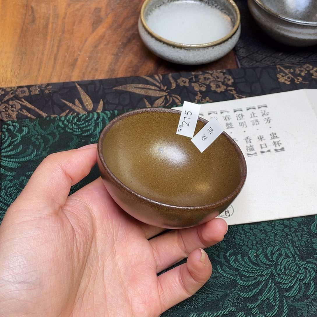 茶盏215 福临号建盏柴烧薄胎微瑕