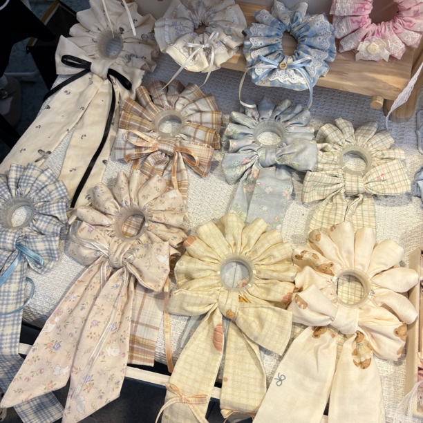 两颗糖 重工手作发圈