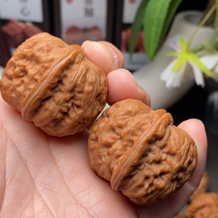 桃核把件0**7文玩核桃元宝48