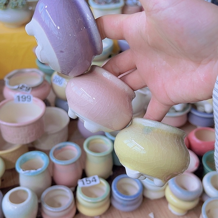 红陶陶瓷花盆当场满12包邮