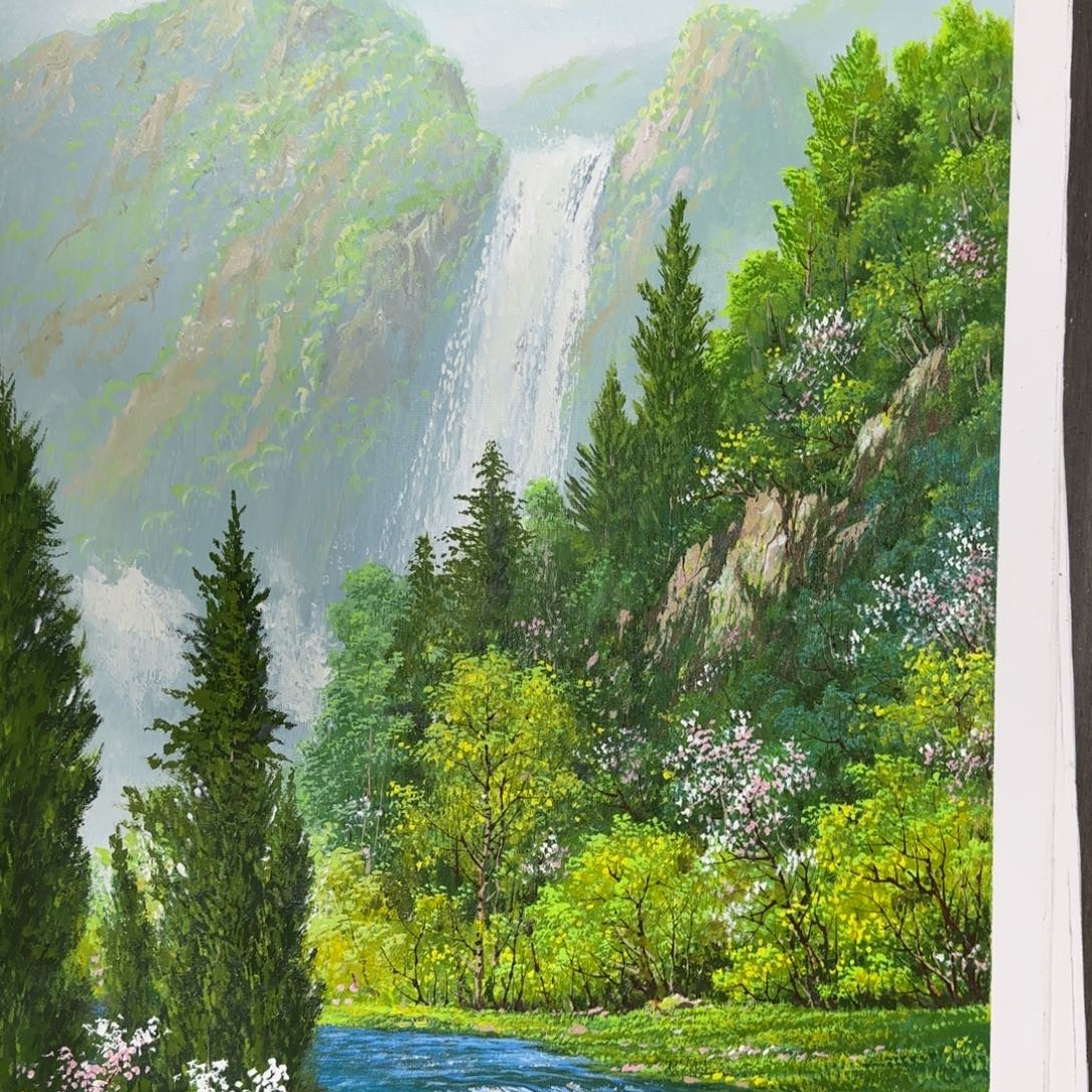 油画一起加油努力