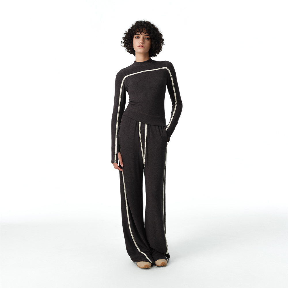 DI.AD修身短款气质针织衫女2024秋季新款休闲显瘦长袖圆领上衣