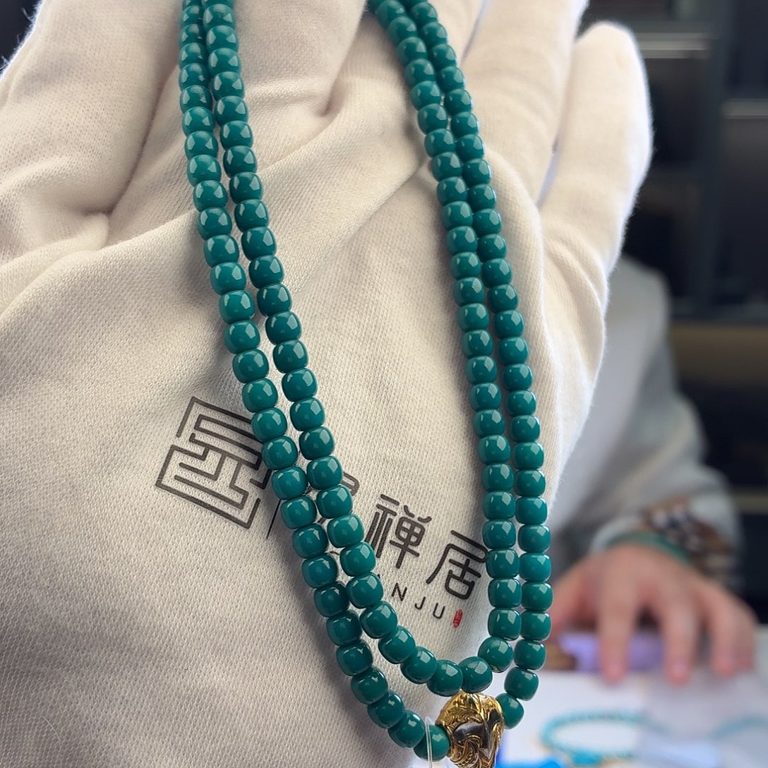 绿松石未镶嵌挂件4.5mm