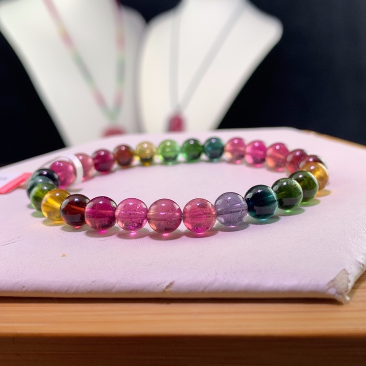 双色碧玺手链未镶嵌