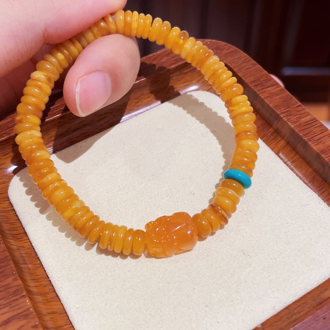 蜜蜡手链未镶嵌手串