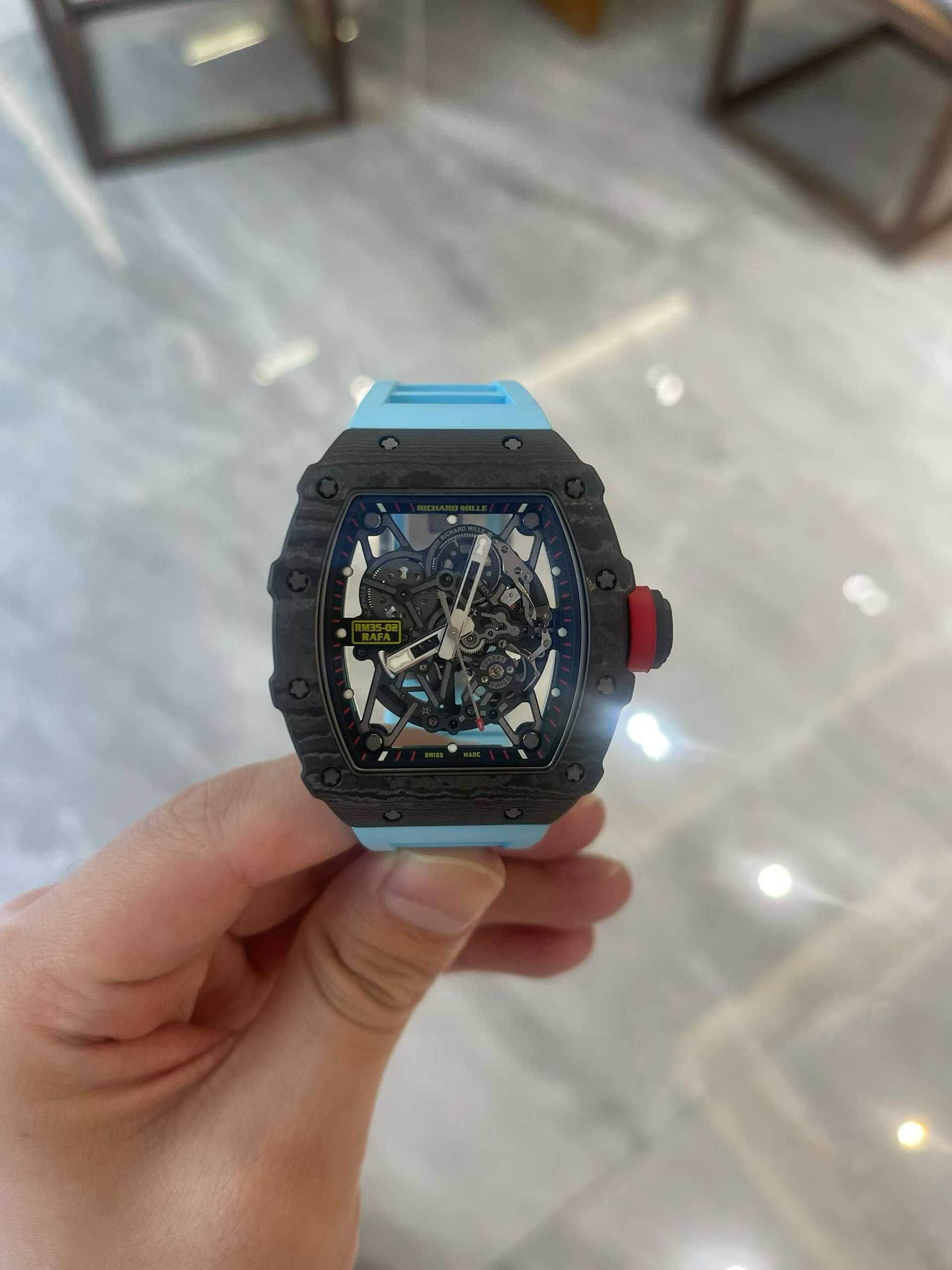 99新 Richard Mille 理查rm 35-02黑ntpt 单表