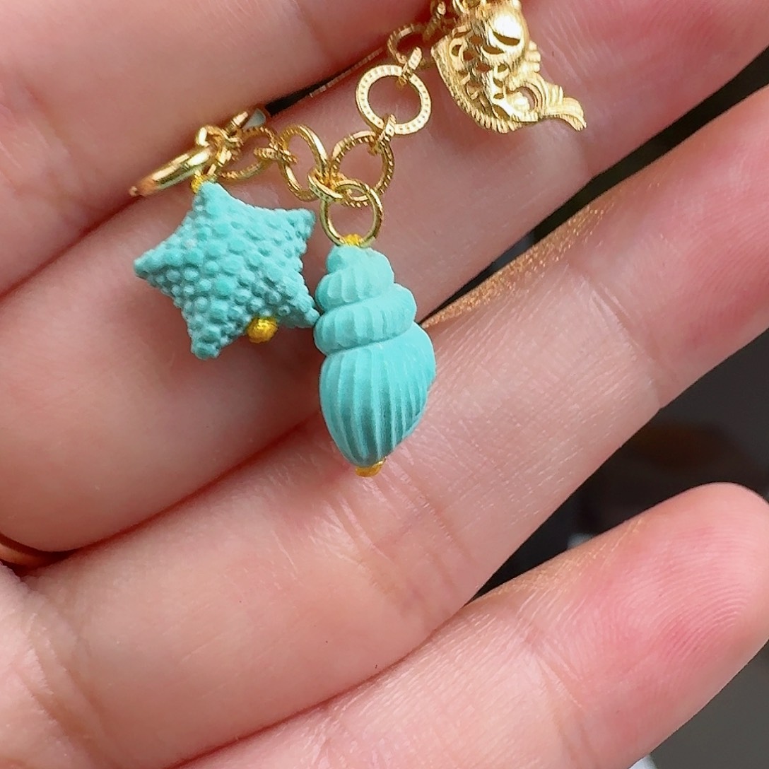 绿松石珠宝奇石18K金镶嵌